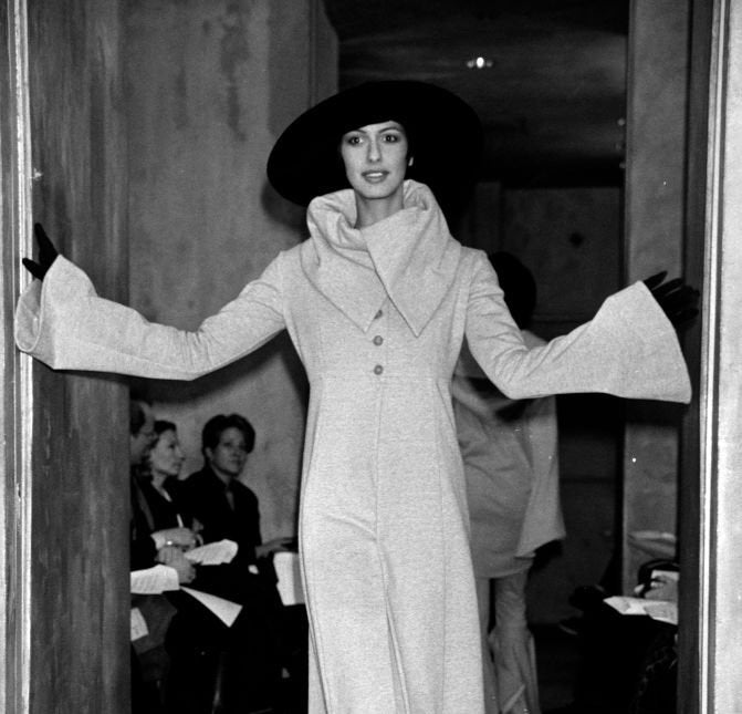 Norma Kamali OMO Vintage AW1993 Light Grey Heather Fleece