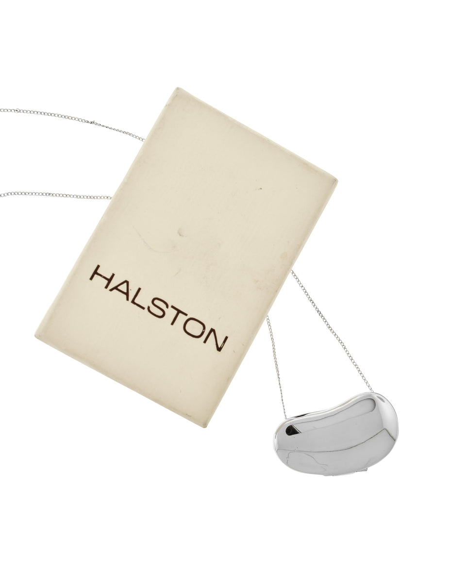 Halston by Elsa Peretti Vintage 1970s Sterling Silver Bean Perfume