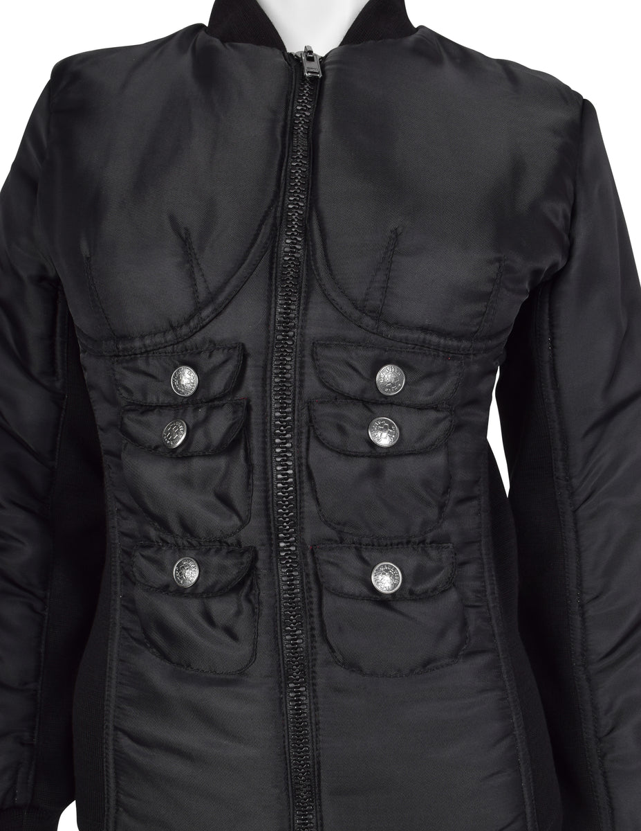 ジャケット・アウター jean paul gaultier homme n-3b coat black Jean Paul GAULTIER HOMME Lace Up Wool Jacket Black 48 (K