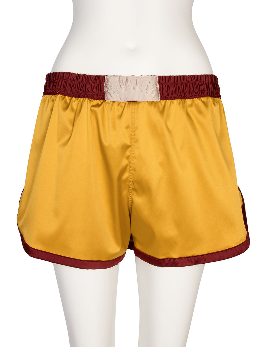 パンツ Jean Paul GAULTIER wide shorts archive Jean Paul Gaultier Vintage SS 2002 Mens Soleil Satin Boxing Shorts