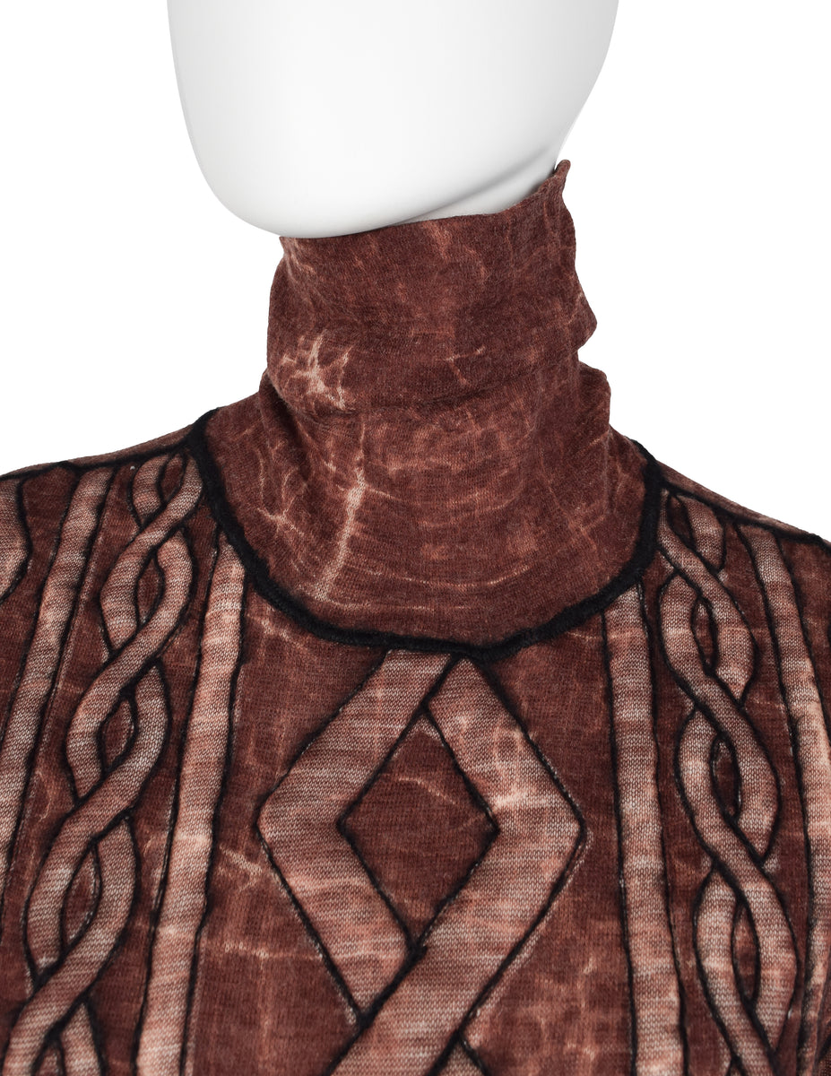 Jean Paul Gaultier Vintage AW 2000 Brick Marbled Puffy