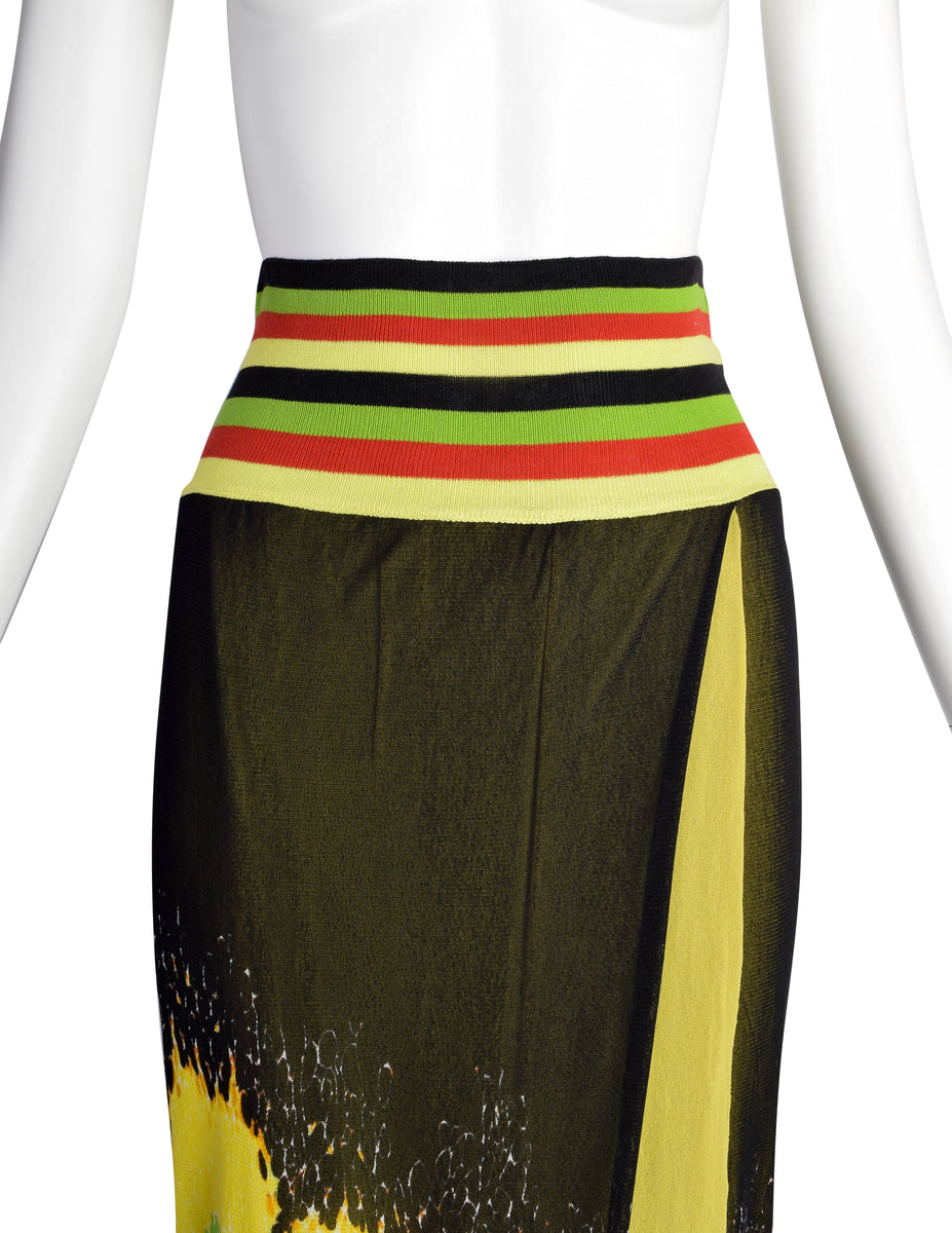 Jean Paul Gaultier Vintage SS 1997 Black Yellow Red Orange