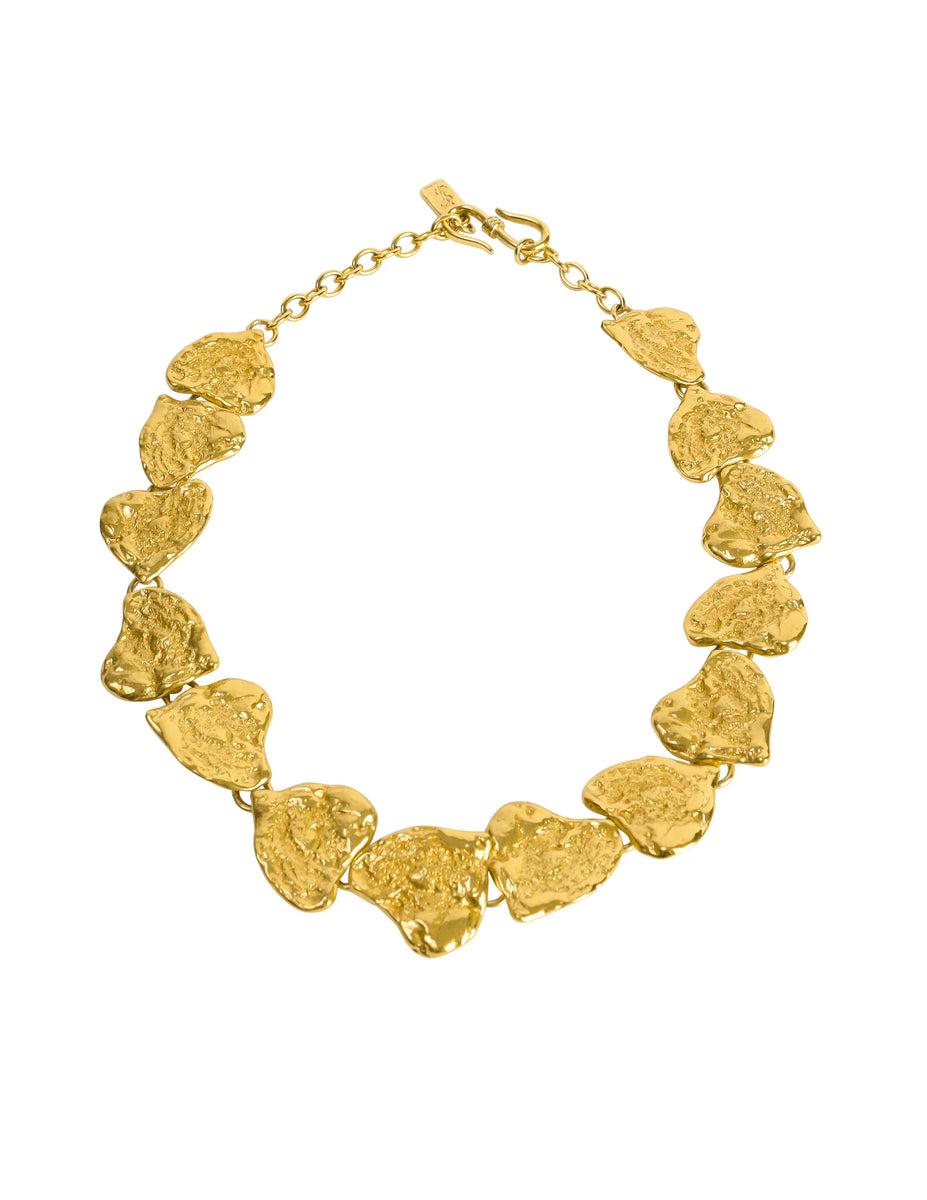 アクセサリー Yves Saint Laurent Heart Gold necklace Yves Saint Laurent Heart Necklace YSL Charm Gold Chain