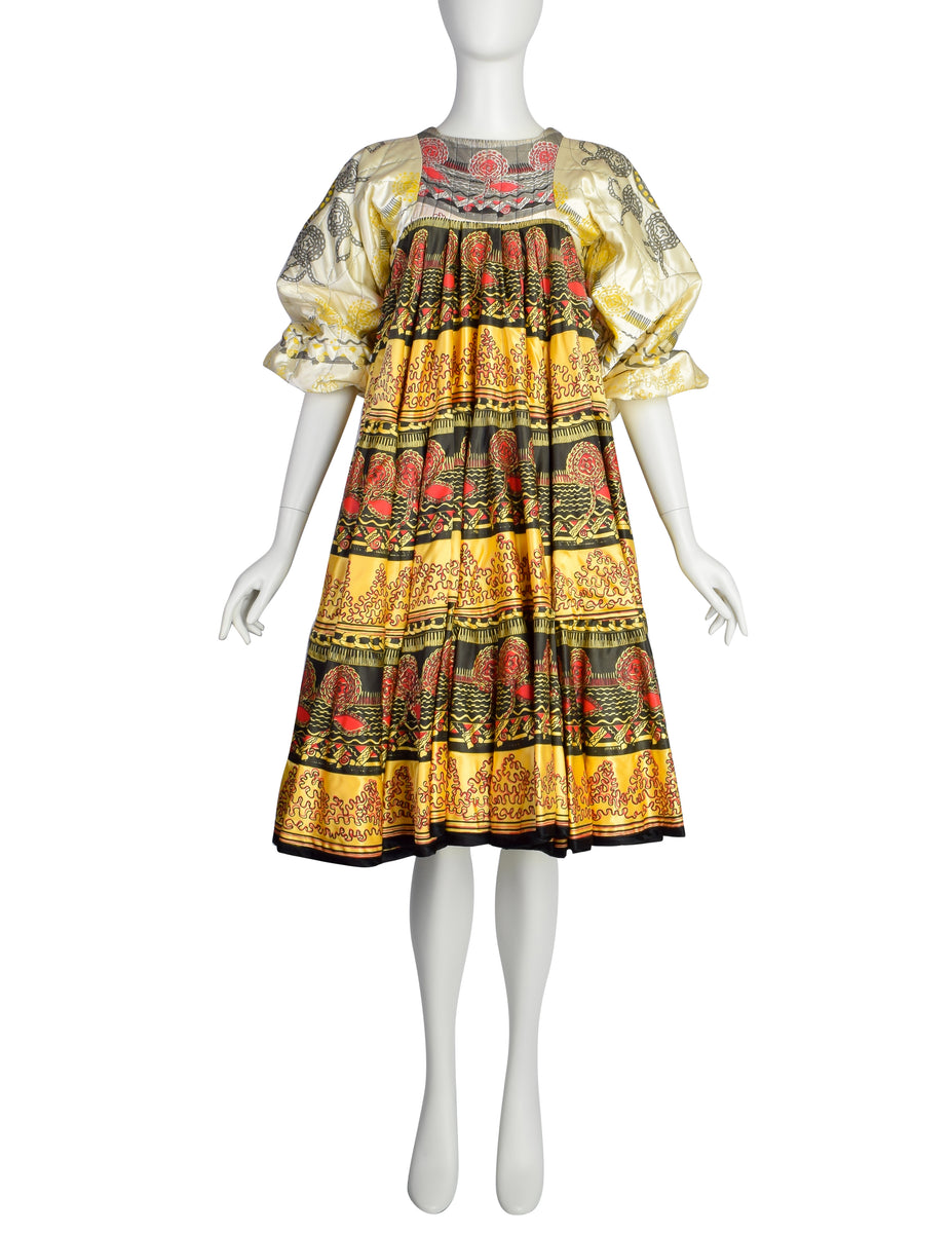 Zandra Rhodes Vintage 1969 'Knitted Circle' Collection Trompe L