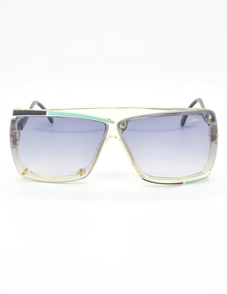 Cazal Vintage Navy Blue and Seafoam Sunglasses 859 277