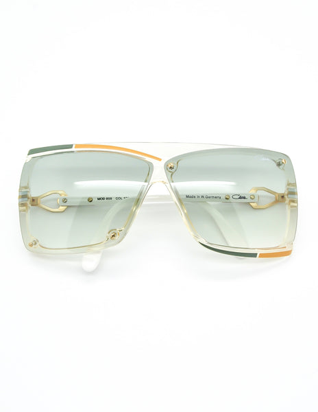 Cazal Vintage Green and Yellow Sunglasses 859 276