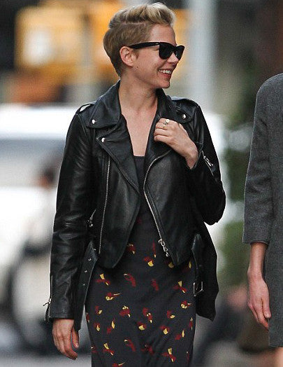 Amarcord Vintage Fashion Recycled Leather Motorcycle Jacket