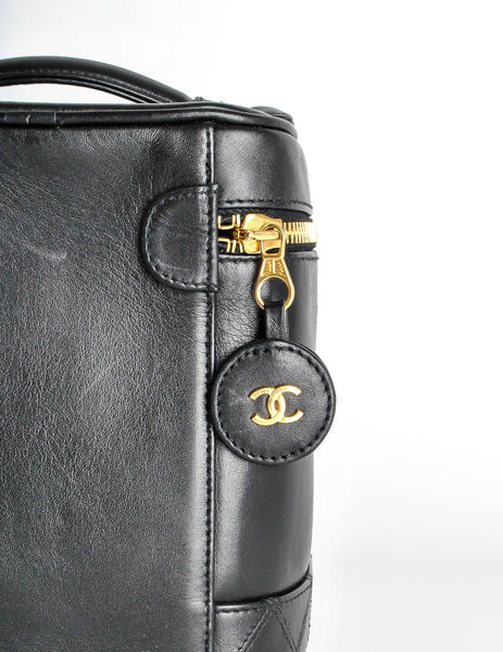 Chanel Vintage Black Cosmetic Case