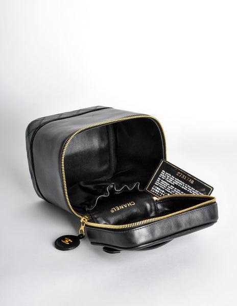 Chanel Vintage Black Cosmetic Case