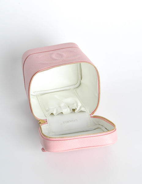 Chanel Vintage Baby Pink Cosmetic Case