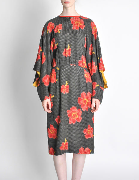 Chloe Vintage Floral Kimono Dress