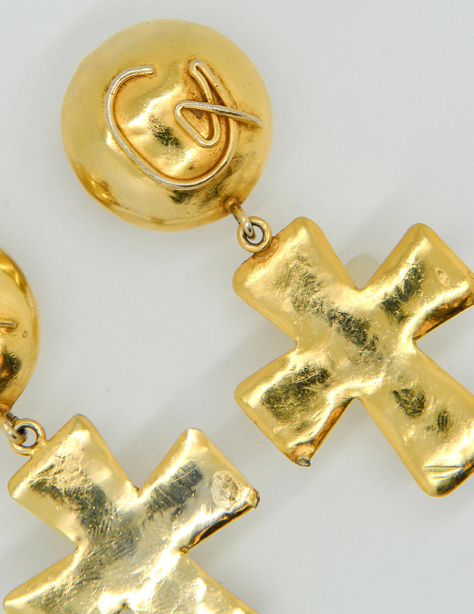 Christian_Lacroix_Cross_Earrin