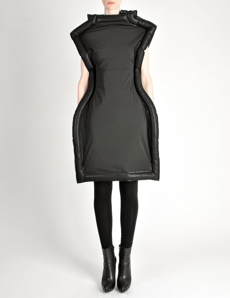 Comme des Garçons Black Puffed Tube Frame Dress