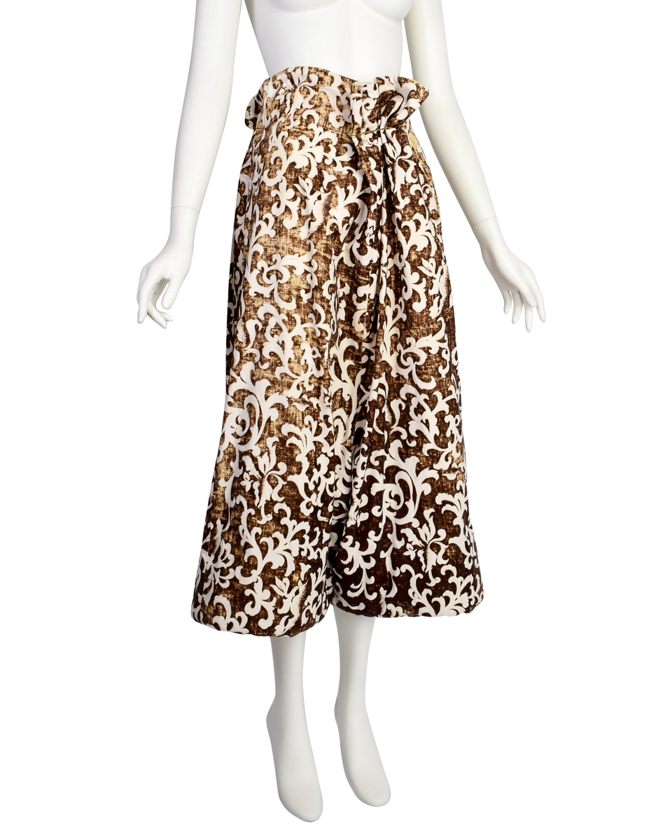 Comme des Garcons Vintage AW 1996 Brown Off White Flocked 