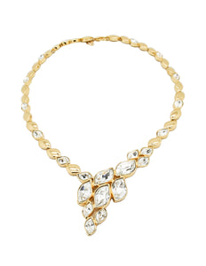 Christian Dior Vintage Cascading Rhinestone Necklace