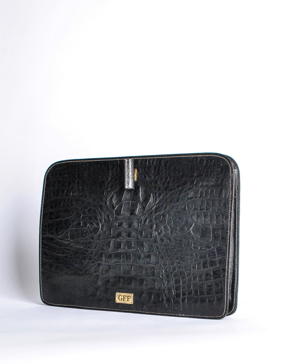 Portfolio clutch top bag