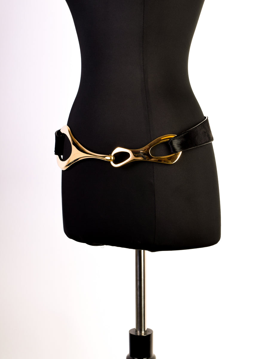 Gucci Tom Ford Horsebit Belt Gucci Fall 1995 Tom Ford Gold