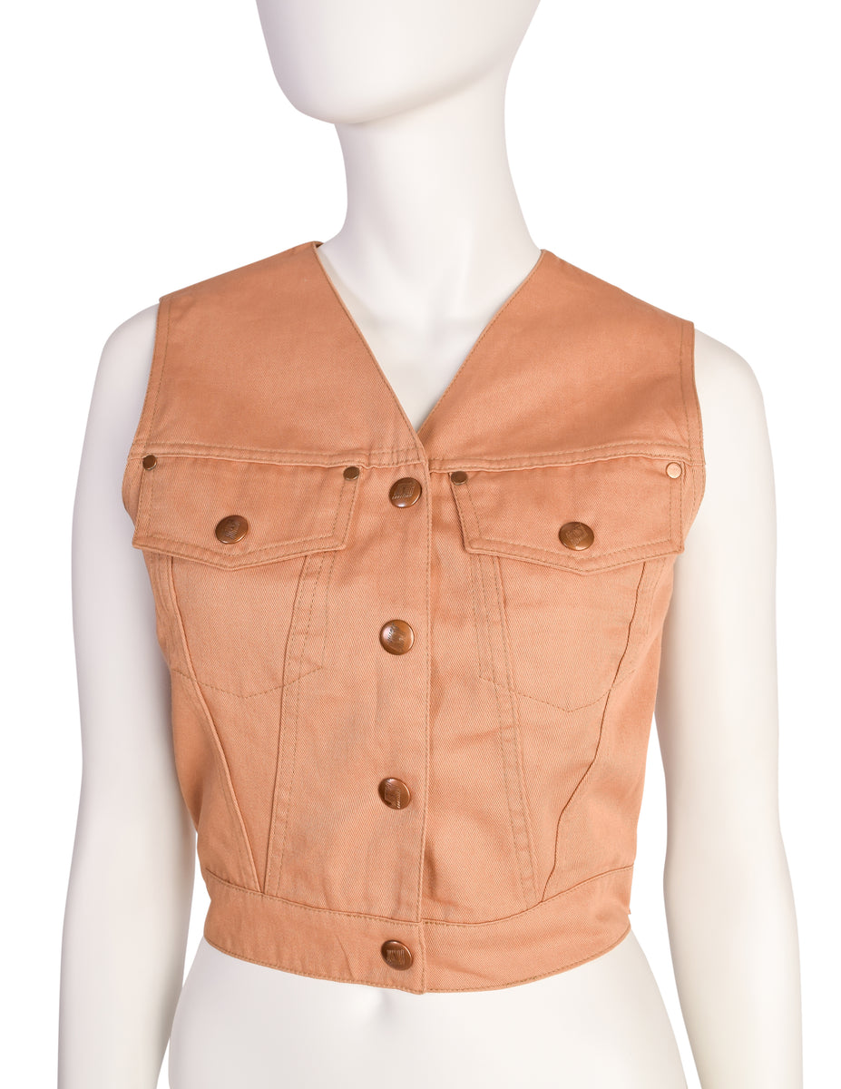 Jean Paul Gaultier Vintage SS 1990 'Junior Gaultier' Light Brown Cropp