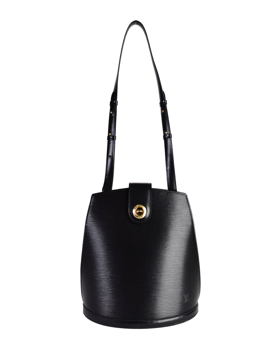 Louis Vuitton Vintage Black Epi Leather Bucket Shoulder Bag – Amarcord Vintage Fashion