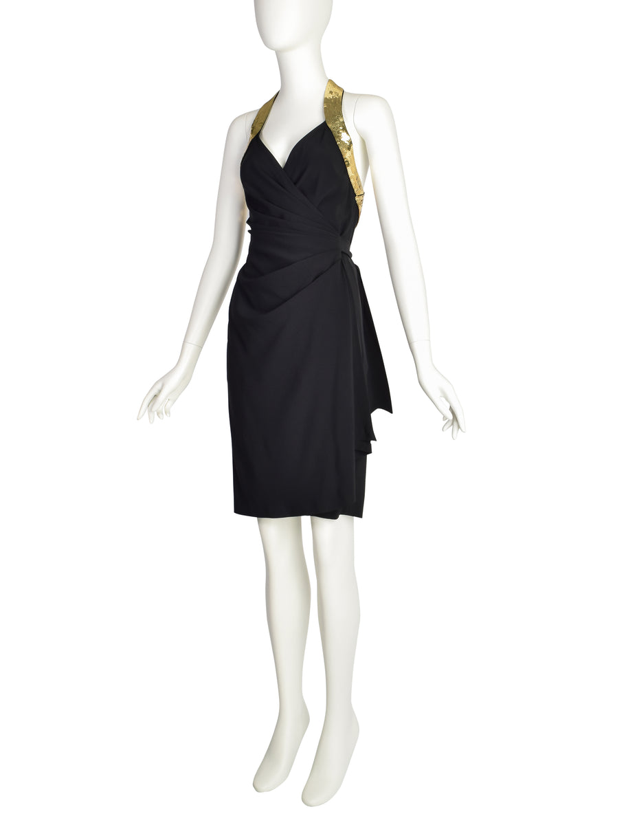 ワンピース MOSCHINO COUTURE Woman Dress Black 04070424 1555 MOSCHINO - KNIT DRESS WITH LOGO - Eleonora Bonucci