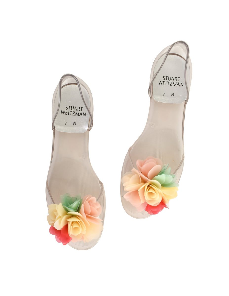 Stuart weitzman floral sandals store