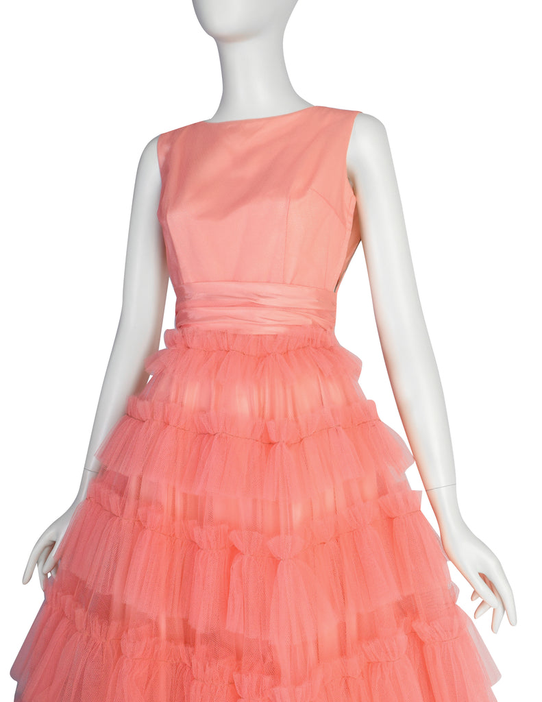 50's pink dress The Story of a Seamstress: 50s Formal 36 Waist 1940s-50s Pink Seer Sucker Party