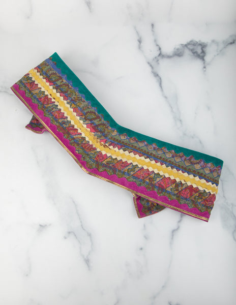 Maddalena Marconi Vintage Artisanal Brass and Suede Belt