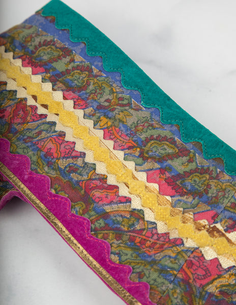 Maddalena Marconi Vintage Artisanal Brass and Suede Belt