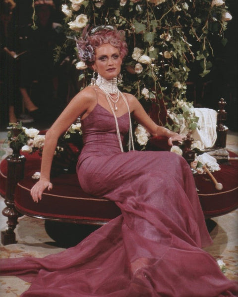 Christian Dior by John Galliano Vintage SS 1998 'In a Boudoir Mood' Spectacular Dusty Lavender Silk Damask Satin Chiffon Trained Evening Gown
