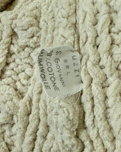 Jean Paul Gaultier Vintage AW 1985 Ivory Cotton Aran Knit Cropped