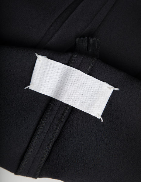 Maison Martin Margiela Vintage AW 1993 Phenomenal and Rare 'Open Dart' Black Crepe Dress