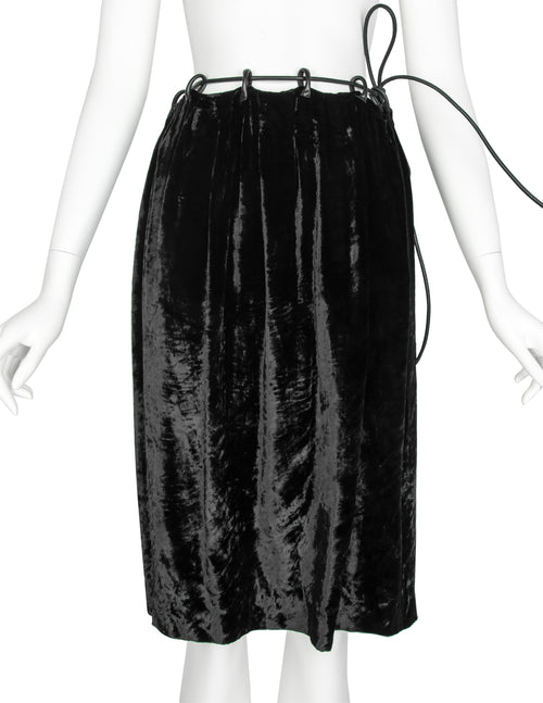 Gucci Vintage AW 1999 by Tom Ford Crushed Velvet Leather