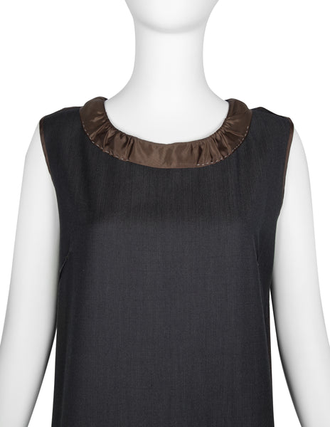 Maison Martin Margiela Vintage AW 1999 Black and Brown Deconstructed Maxi Dress