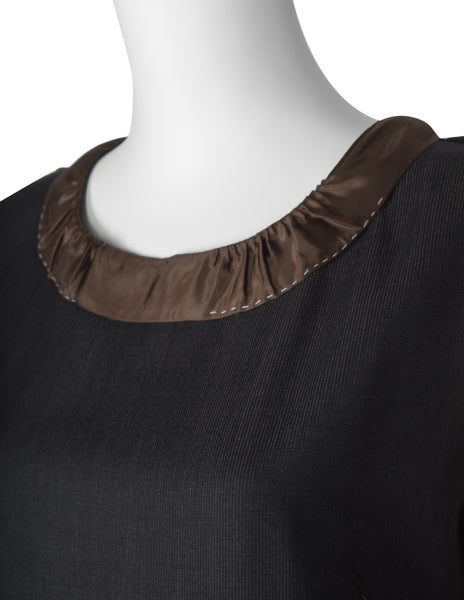 Maison Martin Margiela Vintage AW 1999 Black and Brown Deconstructed Maxi Dress