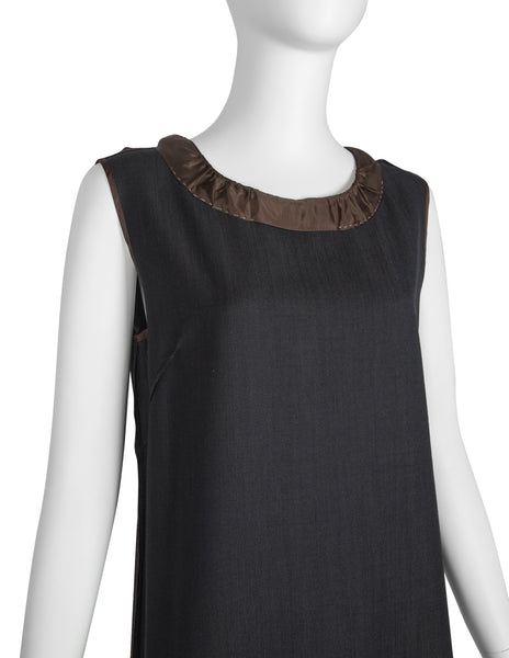 Maison Martin Margiela Vintage AW 1999 Black and Brown Deconstructed Maxi Dress