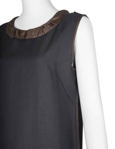 Maison Martin Margiela Vintage AW 1999 Black and Brown Deconstructed Maxi Dress