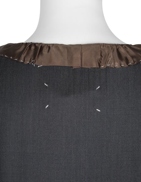 Maison Martin Margiela Vintage AW 1999 Black and Brown Deconstructed Maxi Dress
