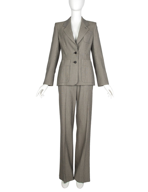Yves Saint Laurent by Tom Ford Vintage c.2003 Black and Beige