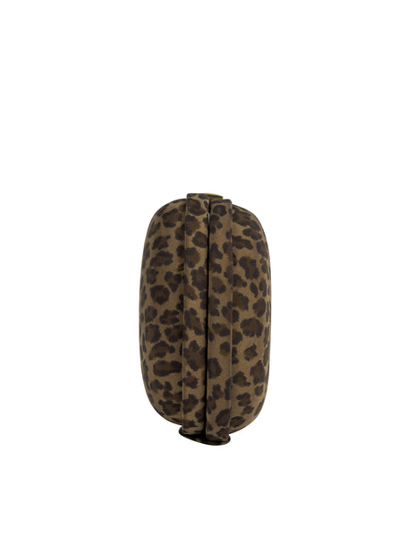 Bottega Veneta Vintage 1990s Leopard Print Nylon Box Clutch Bag