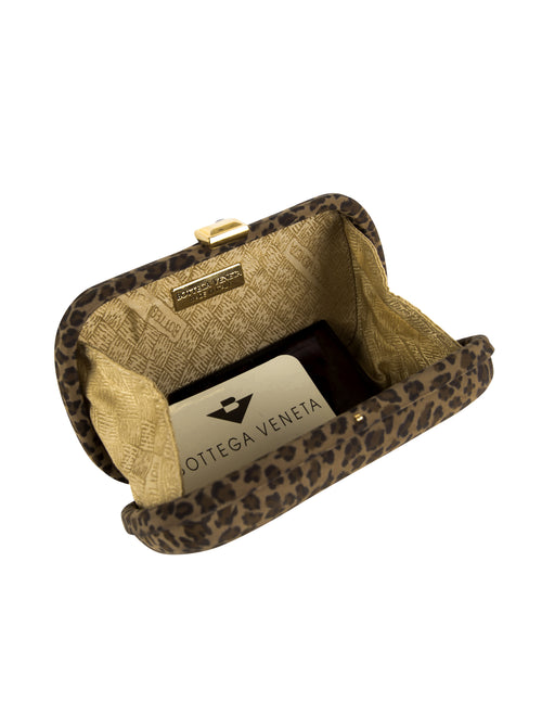 Bottega Veneta Leopard Nylon Tote 90s
