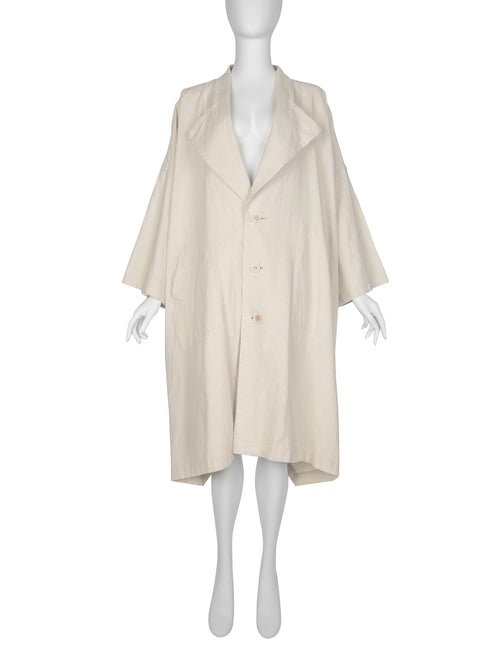 Comme Des Garcons Vintage SS 1982 Natural Silk and Linen Oversized