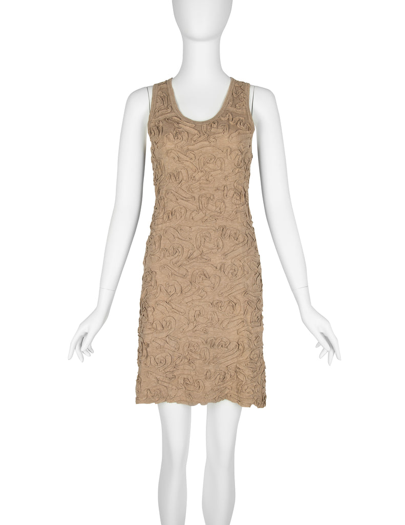 Comme Des Garcons Vintage SS 1986 Tan Cotton Textured