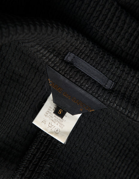 Comme des Garcons Vintage SS 1987 Incredible Black Open Back Jacket