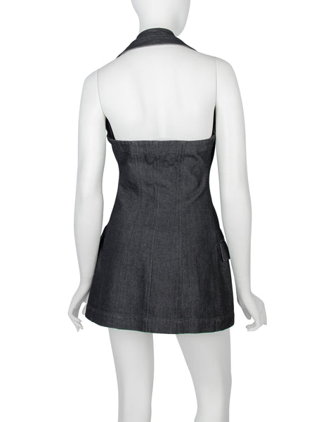 Comme des Garcons Vintage SS 1987 Denim Under Bust Halter Top