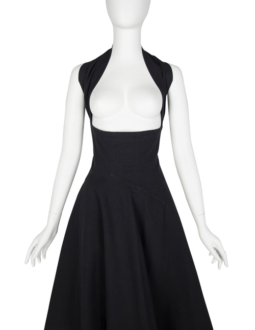 Comme des Garcons Vintage SS 1987 Black Asymmetrical Under Bust