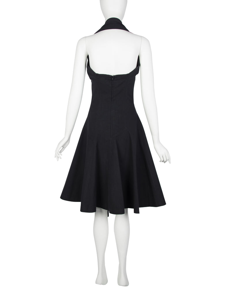 Comme des Garcons Vintage SS 1987 Black Asymmetrical Under Bust