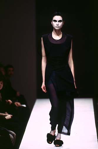 Comme des Garcons Vintage AW 1997 Black Sheer Tulle Polka Dot