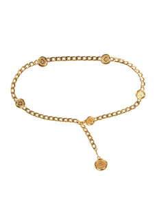 Chanel Vintage AW 1994 Golden CC Logo Coin Medallion Chain Belt