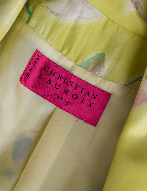 Christian Lacroix フラワープリントジャケット 42 フランス製 Christian Lacroix Spring 1997 Haute Couture Jacket – Les