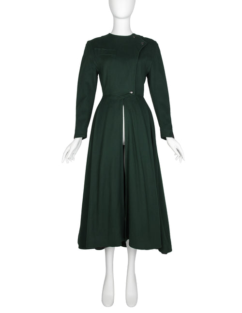 Claude Montana Vintage AW 1987 Green Split Front Coat – Amarcord